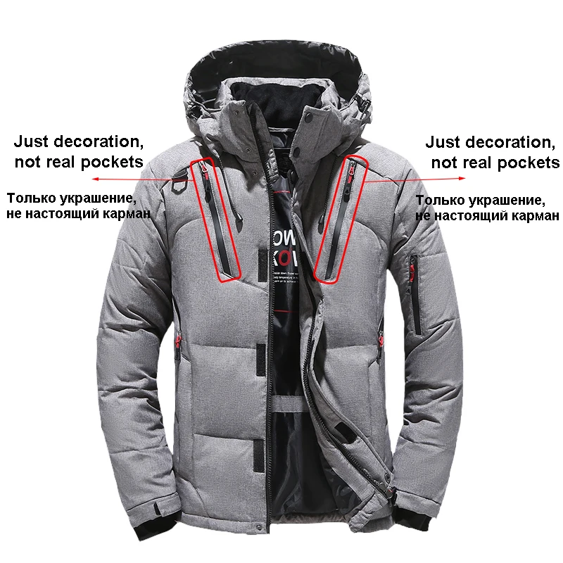 Ski Suit Men Camping Mountain Ski Jacket Ski Pants Warm Windproof Down Jacket Winter Overalls Outdoor Sports Snowboard Clothing