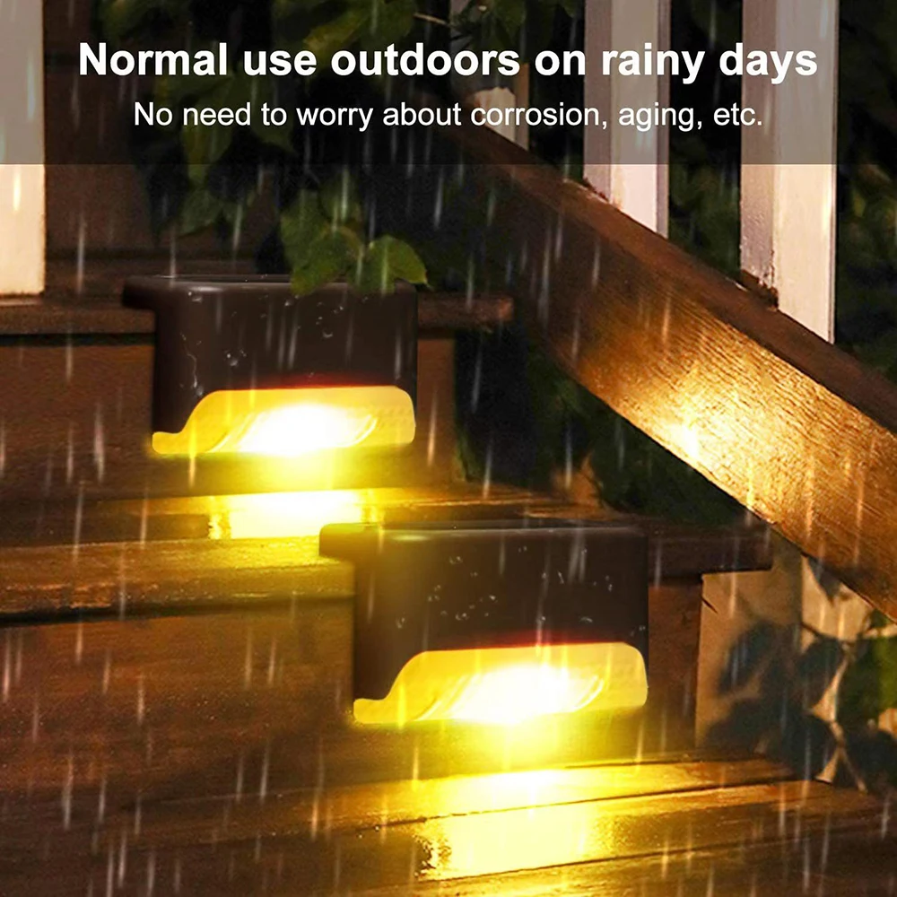 

Stair LED Solar Lamp IP65 Waterproof Outdoor Garden Light Pathway Yard Patio Steps Fence Lamps Garden Decor Solar Light Outdoors