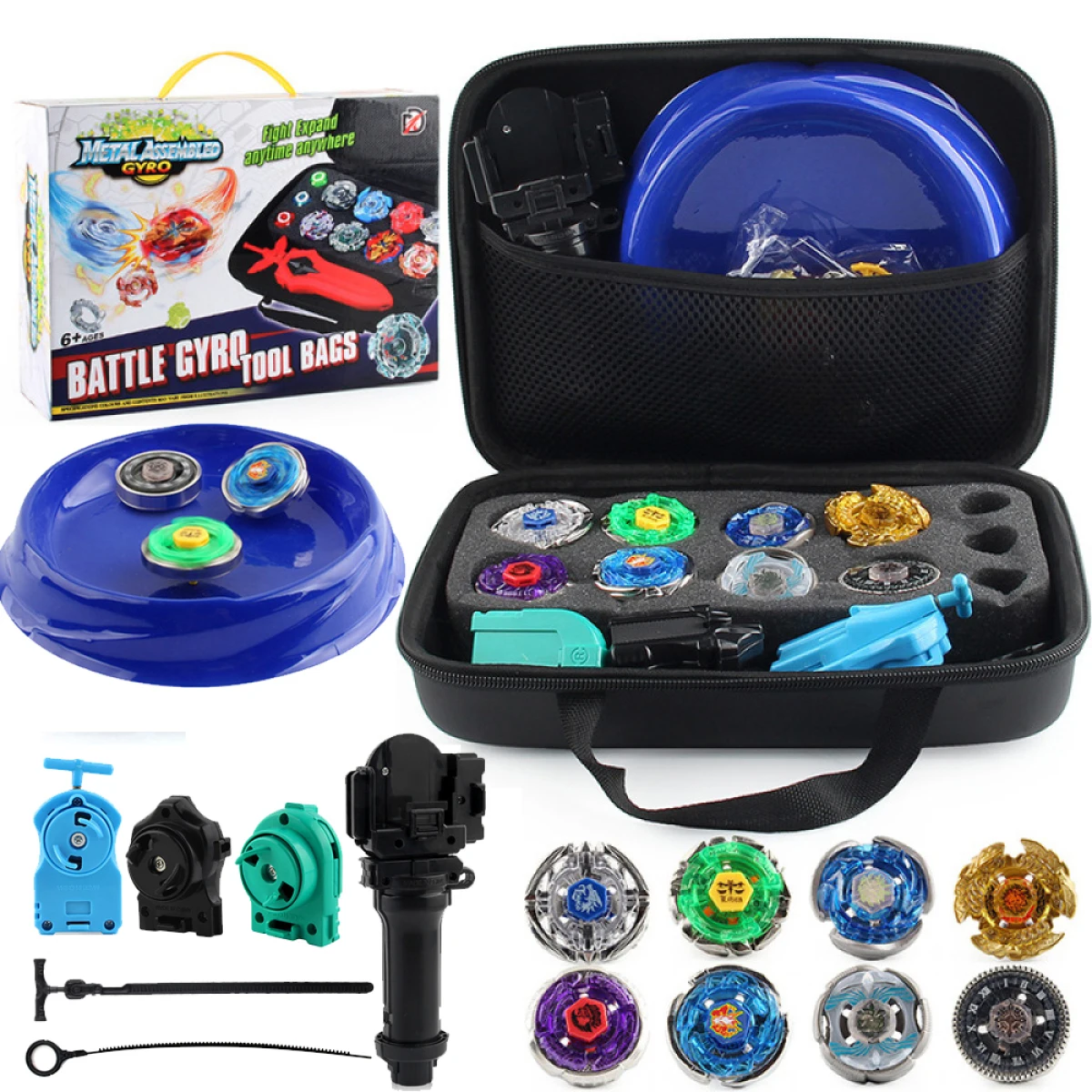 

Bleyblade Toupie Bayblade Metal Fusion Beybattle Set with Storage Bag Toys for Children XD168-31F