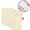 1/3/5pcs Mesh Soap Bag Saver Pouch Bar Soap Exfoliating Mesh Bags for Shower Bubble Foam Net Pocket PE Nylon Natural Sisal Bags 4