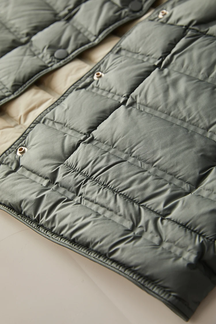 90% White Duck Down Women's Autumn and Winter New 2024 Down Jacket Korean Double-sided Collar Down Jacket Women Warm Jacket