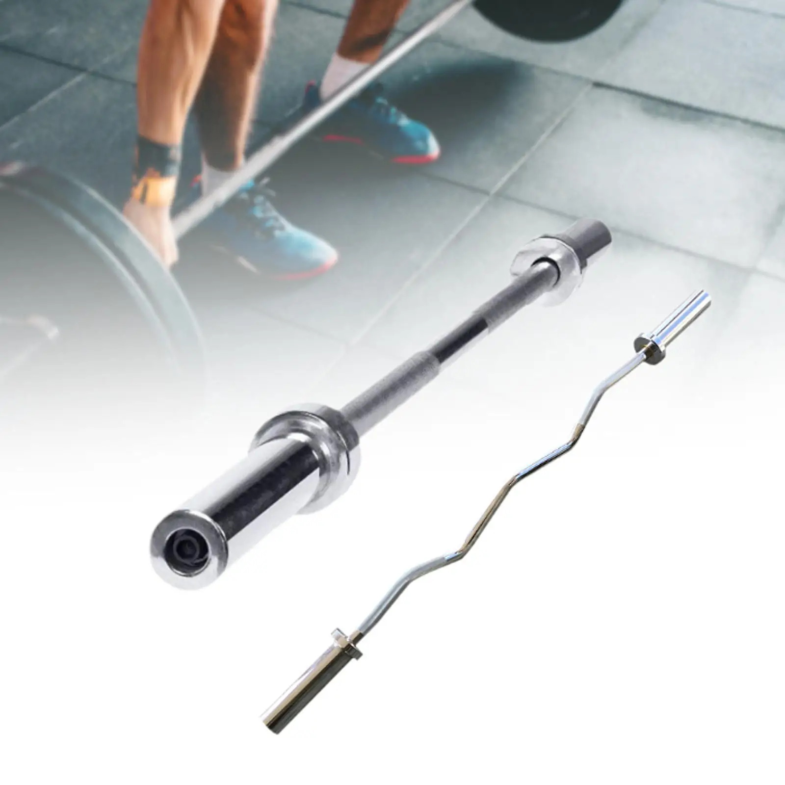 Weight Lifting Bar Barbell Bar 1.2 M Standard Power Lifting Barbell Weightlifting for Body Building Deadlifts Presses