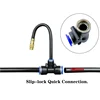 Free Bending Yellow Copper Mist Nozzle Universal Spray Nozzle 8mm Straight Push Lock Joint Garden Humidification Sprayer 5