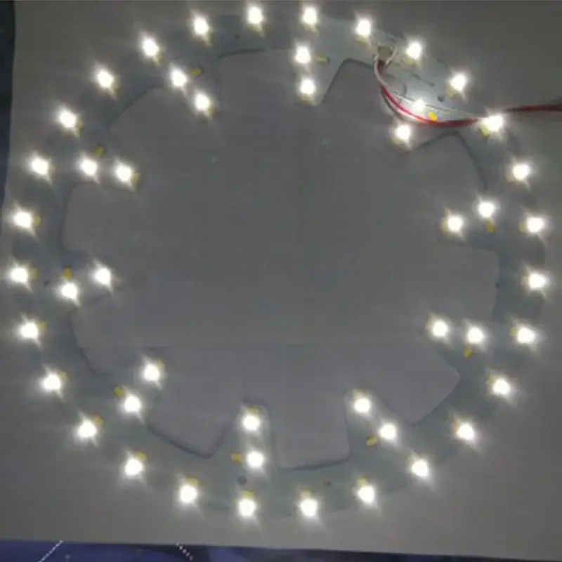 LED Ceiling Light Led Panel Ceiling Light Fixtures 10.82in Diameter 24W 96LED 5730 SMD 3 Light Colors Circle Annular Round Replacement Board Bulb