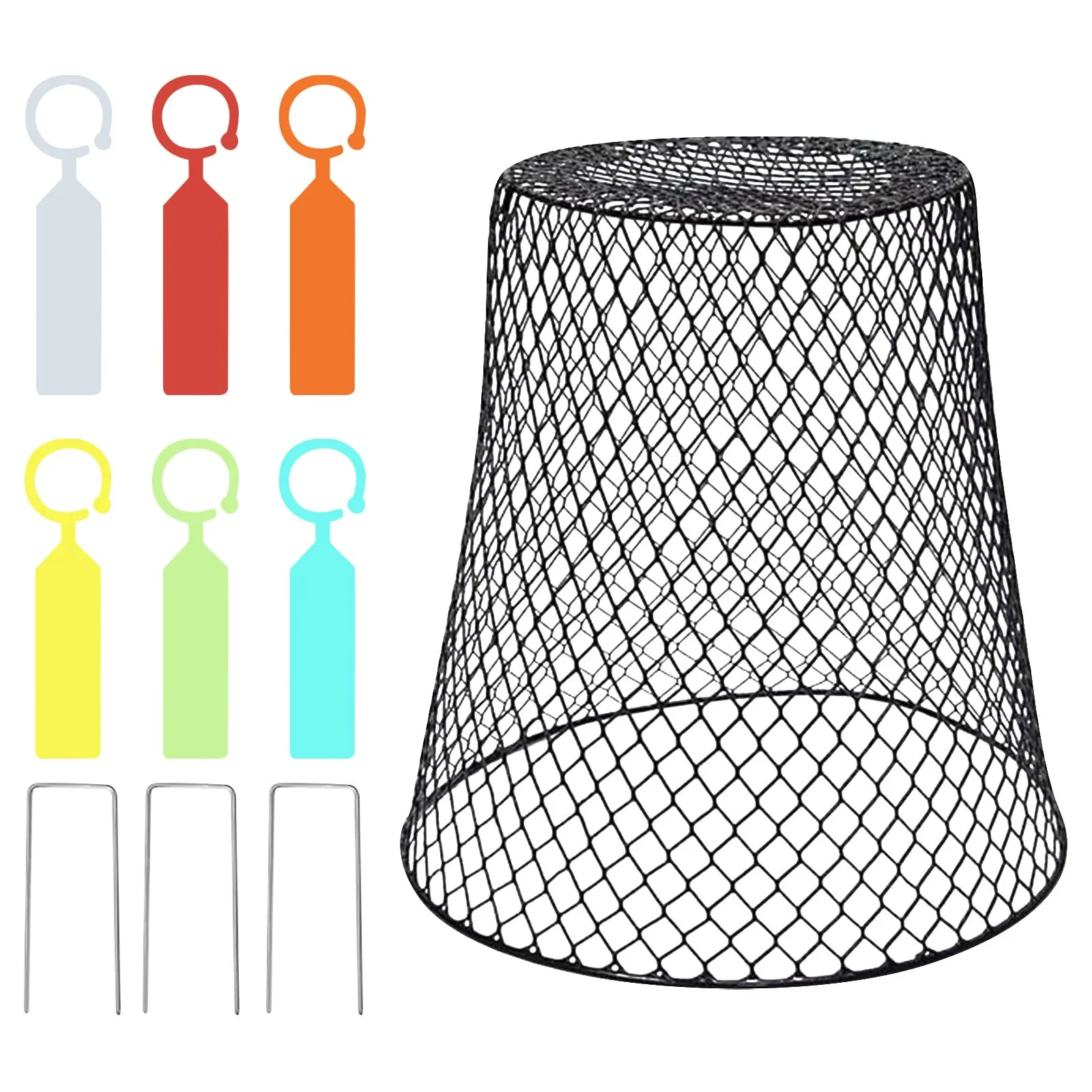 Kippengaas Cloche Plant Protector | Tuin Kippengaas Cloche | 5 Stuks Metalen Tuin Cloche Koepel Metalen Plant Kooien Bescherming Dierlijke Tuin Mesh