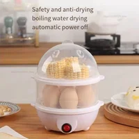 Electric Eggs Cooker, Rapid Multifunctional Mini Eggs Cooker Boiler For Poached Eggs, Scrambled Eggs, Omelets, Auto Shut 2