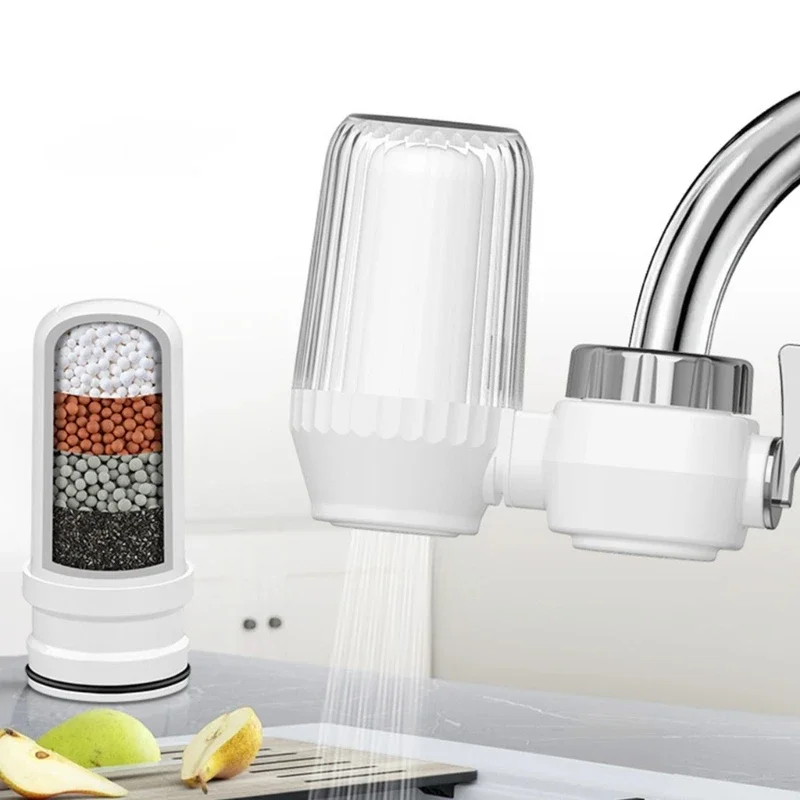 Compact Kitchen Faucet Water Purifier with Removable Washable Filter