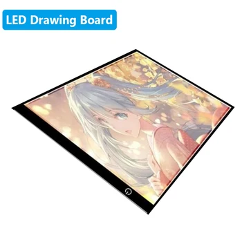 Portable Digital Tablets Ultra Thin A4 LED Light Pad Artist Light Box Table Tracing Drawing Board Pad Diamond Painting Tools