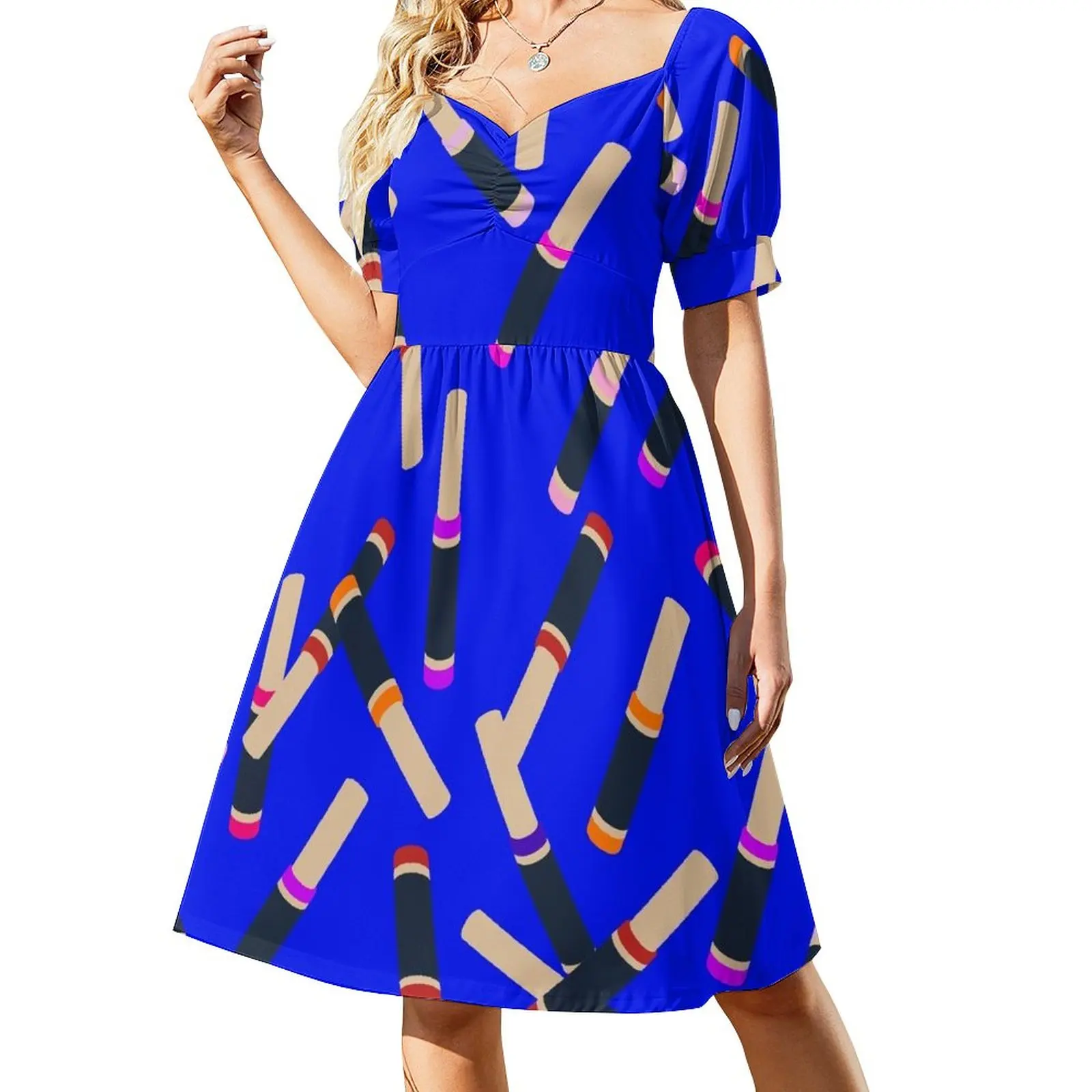 

Blue Lipstick Dress Long dresses Women long dress Female clothing