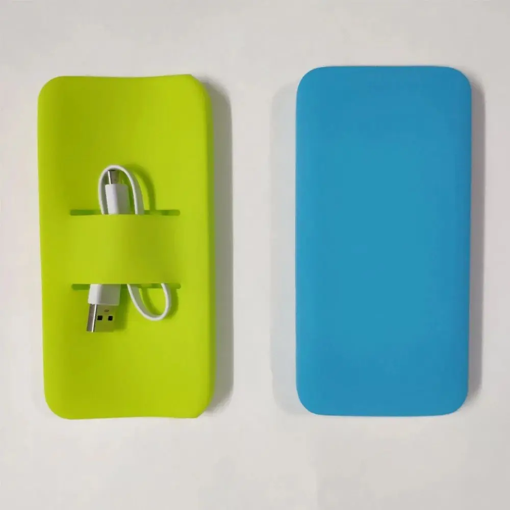Power Bank Case Xiaomi Powerbank Case Silicone Protector Case Cover for Redmi 20000mah 10000mah Dual USB Port Skin Shell Sleeve Anti-slip Cover