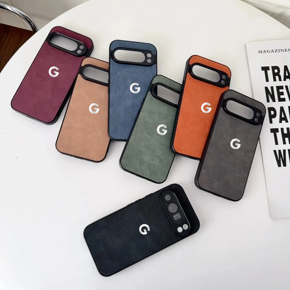 Premium Solid Color Smooth-Touch Sheepskin Phone Case - Shockproof Bumper with PU & TPU Full Protection