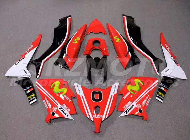 Nuovo Kit Carene Moto Abs Adatto Per Yamaha T-Max 530 2012 2013 2014 12 13 14 Set Carrozzeria Rosso