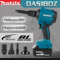 Souffleur d'air sans fil Makita DAS180 18V, machine multifonction pour dépoussiérer avec buse, pistolet de dépoussiérage et outil de gonflage 1