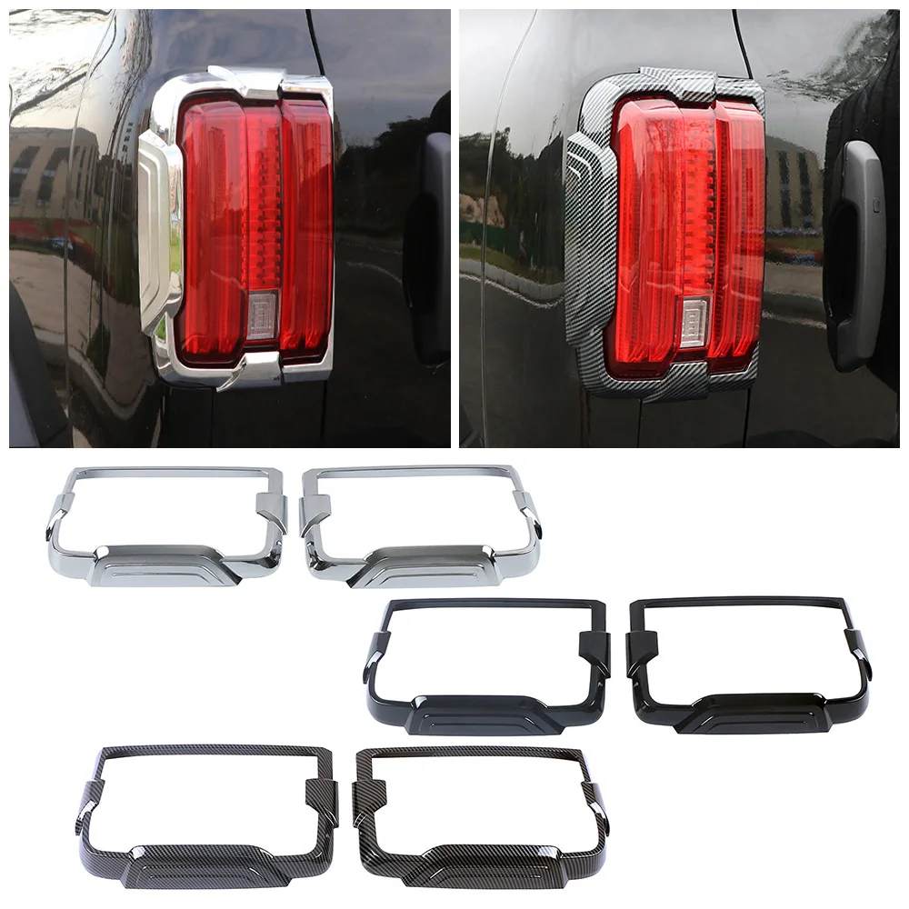 

For GWM Tank 300 2022 2023 Car Styling Taillight Cover Trim Black Rear Tail Light Frame Decor Exterior Accessories Anti Scratch