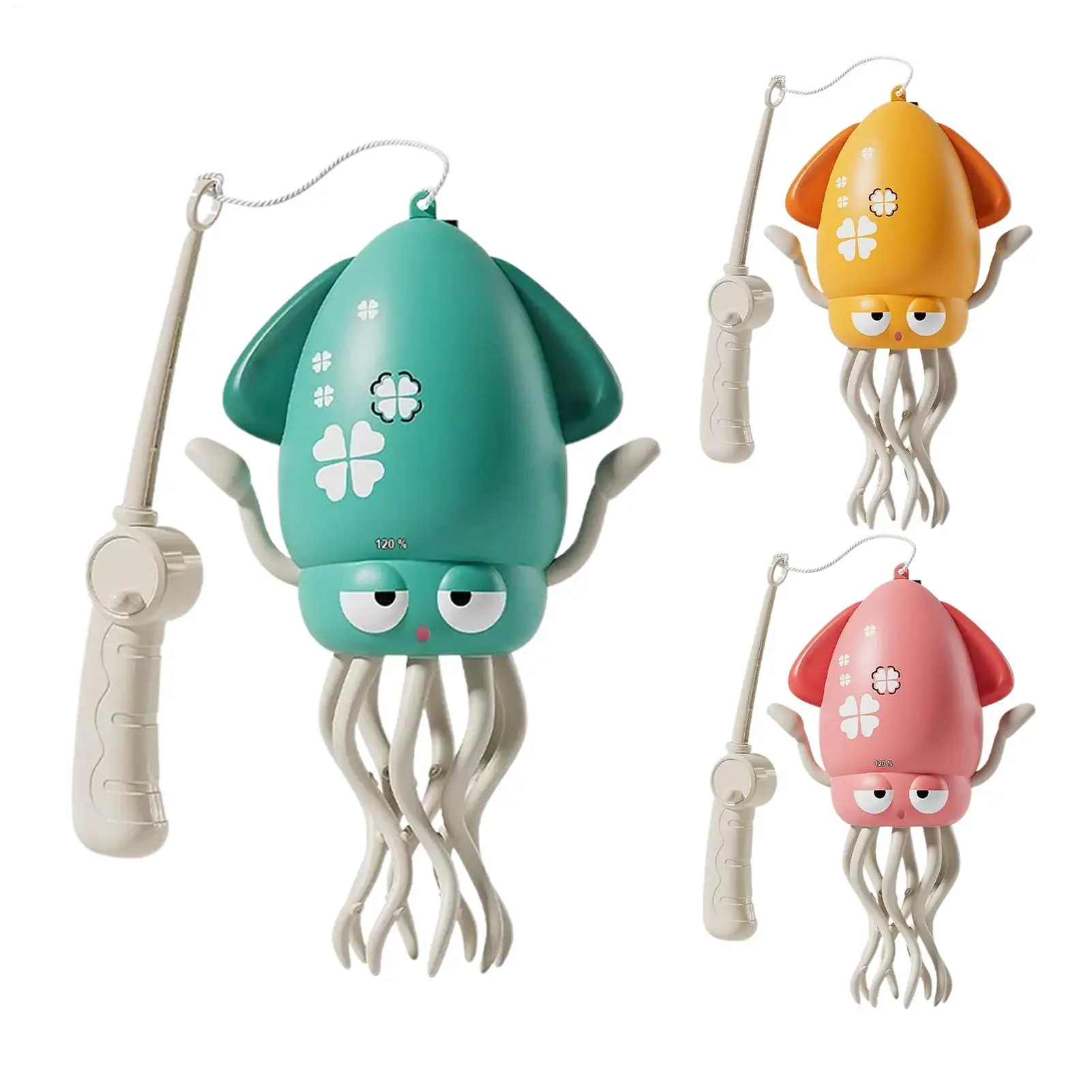 Dancing Squid Kids Electronic Pet Toys Interactive Development Toys Induction Lying Flat Squid with Light Music Tummy Time Gifts