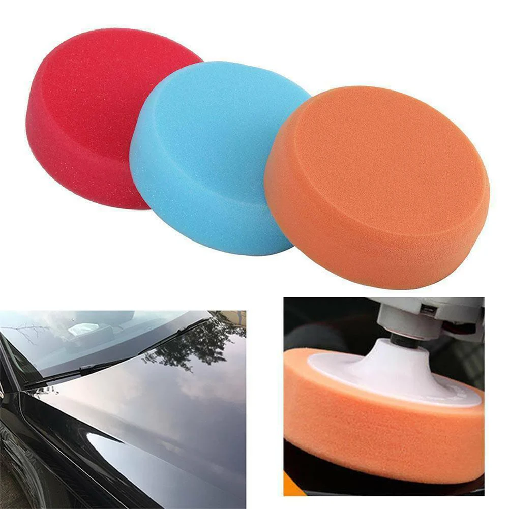 3pcs M14 150mm Car Polishing Heads Mop Pads Sponge Soft Foam Car Cleaning And Maintenance Products