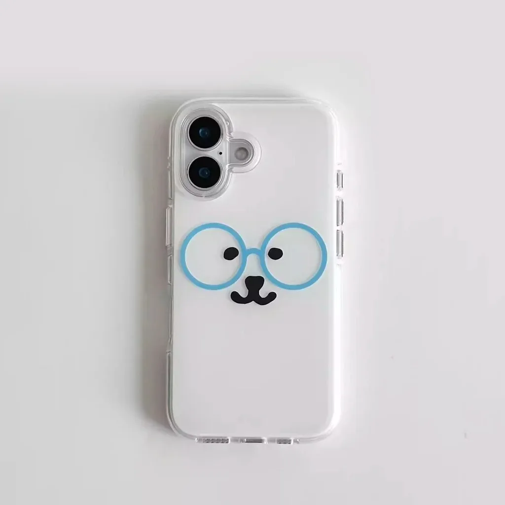 Cartoon Cute Bear Feather Texture Phone Case