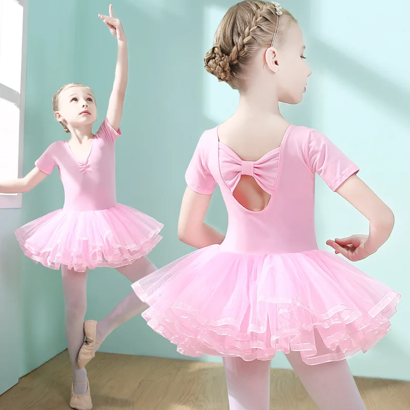 Ballet Dress Ballet Leotard Girls Dance Costumes Tutu Skirt Girls Ballet Dress Children's Training Dress Figure Skating Costume Leotard for Christmas birthday Party Dance Clothes