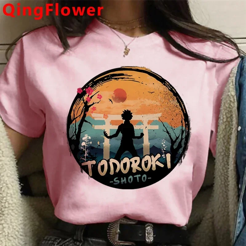 My Hero Academia Bakugou Boku No Hero Academia T-Shirt Kleidung weiblich weißes T-Shirt Druck Paar Sommer Top Harajuku Kawaii – Detail 8