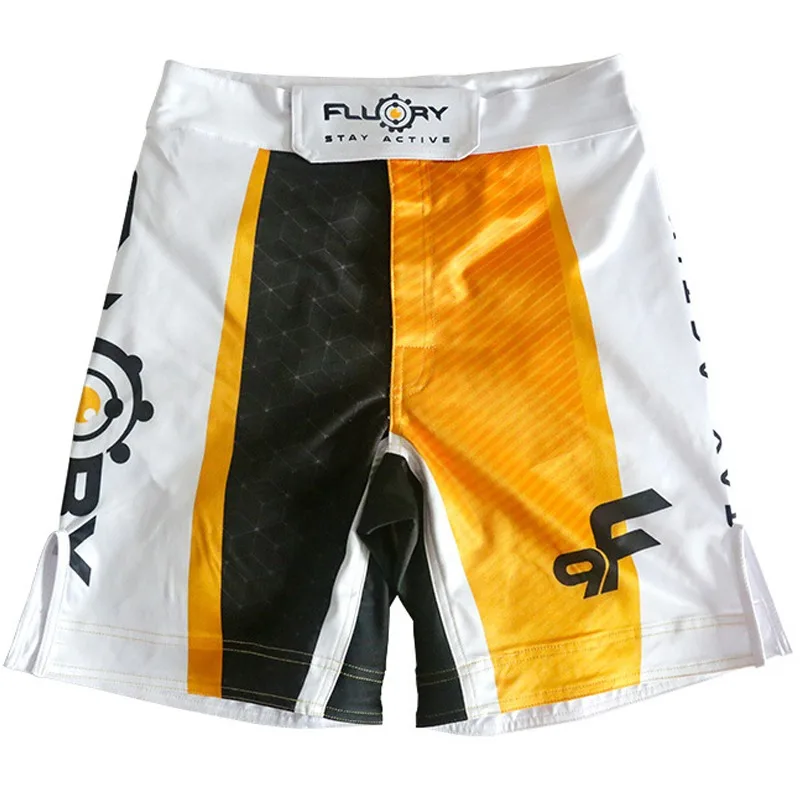 Fluory MMA Fighting Training Pants Long Shorts Men's Kickboxing Pants Professional Boxing Sportswear for Men and Women