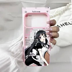 Charming Cartoon Anime Girl Shockproof Clear Matte Phone Case - iPhone 17 Pro (Style 1)