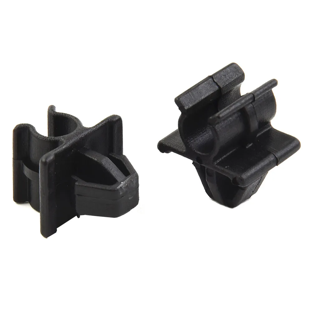 2pcs Car Hood Prop Rod Clip Hot Sale Styling Clamp Hood Stay Holder Wholesale Parts For Nissan Plastic Black GOOD QUALITY