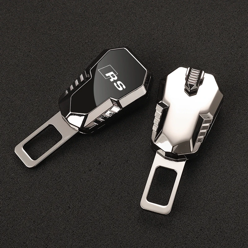 1 pcs Car Seat Belt Clip Extension Plug Metal Seatbelt Extender Accessories for AUDI RS