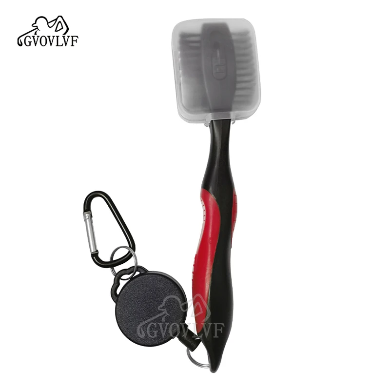 Golf Club Cleaner and Golf Club Brush 2 in 1 Retractable Zip-line Buckle and Retractable Sharp Pick Brush Head Wire Bristles 6