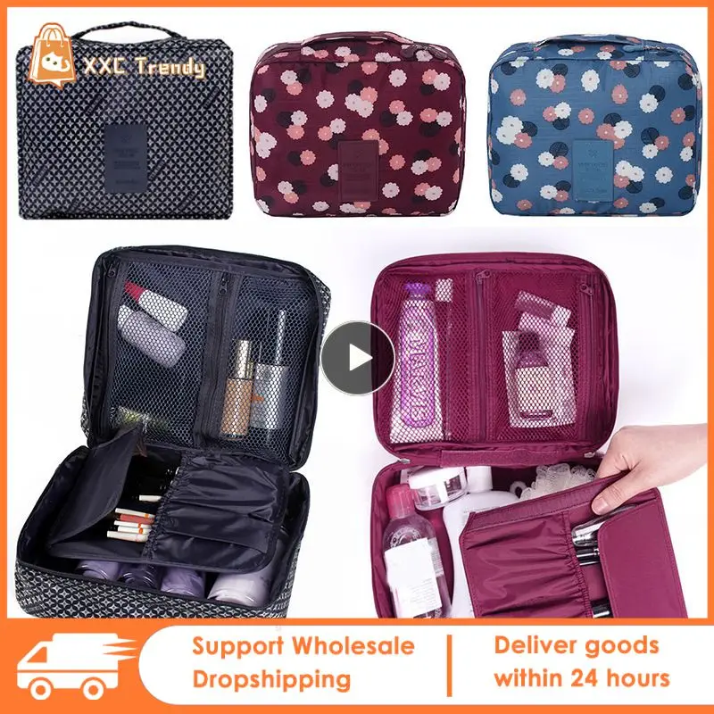 

Outdoor Multifunction travel Cosmetic Bag Women Toiletries Organizer Waterproof Female Storage Make up Cases