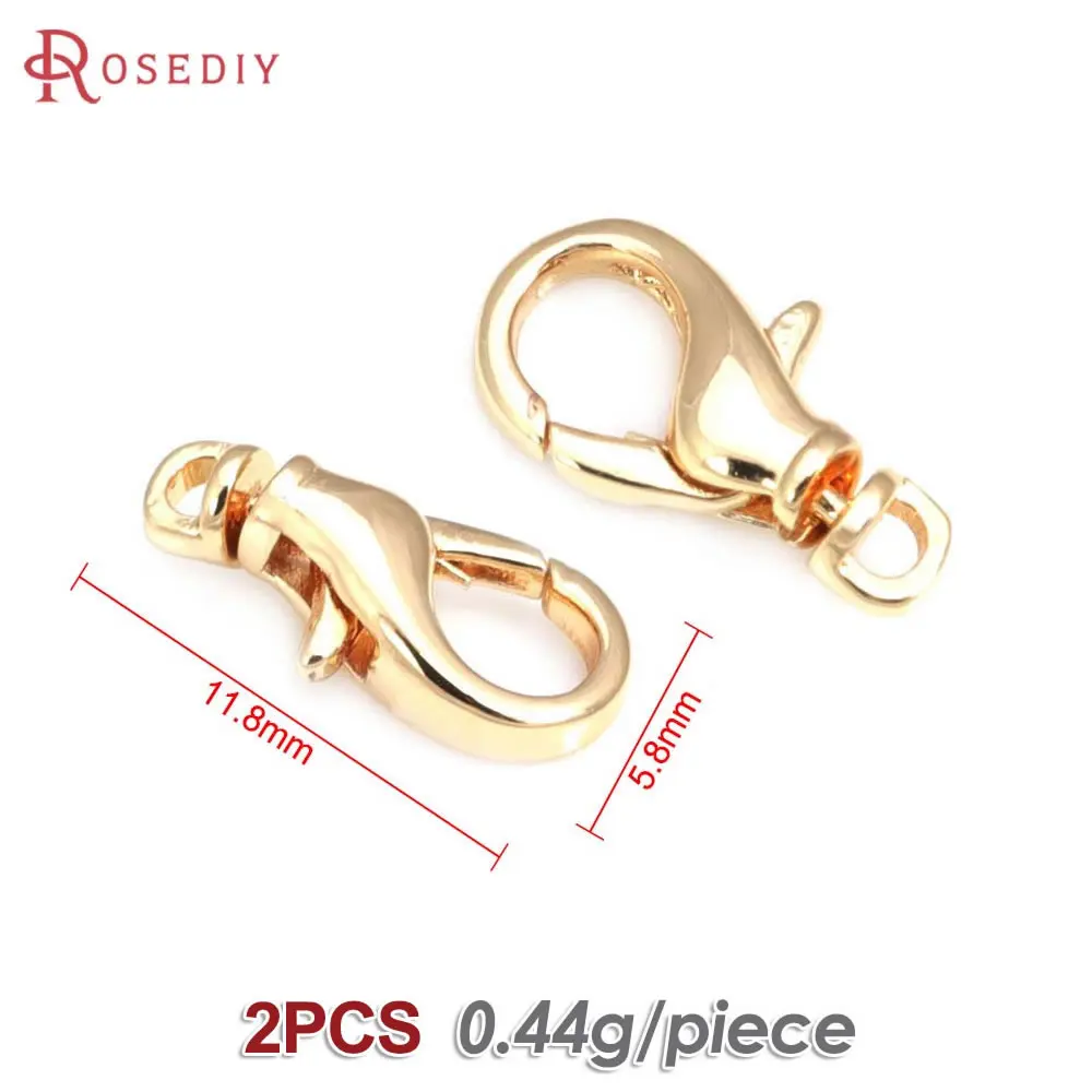 18kゴールドネックレス ロブスタークラスプ 1個売り】 留め具 18金 イエローゴールド フック ロブスター