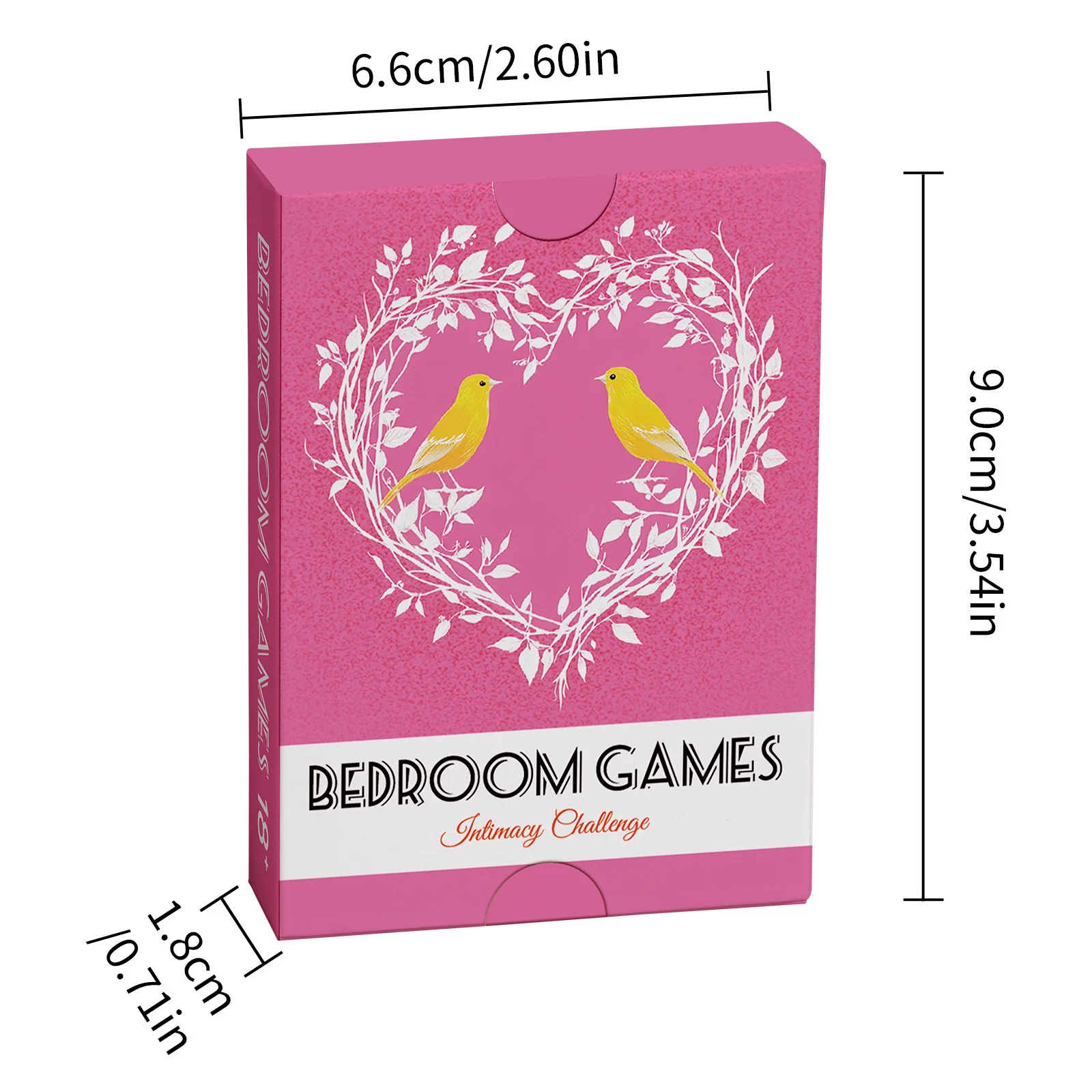 1Deck 50 Bedroom Game Cards - Challenge Cards for Couples, Night Date Bedroom Leisure Entertainment Game Card