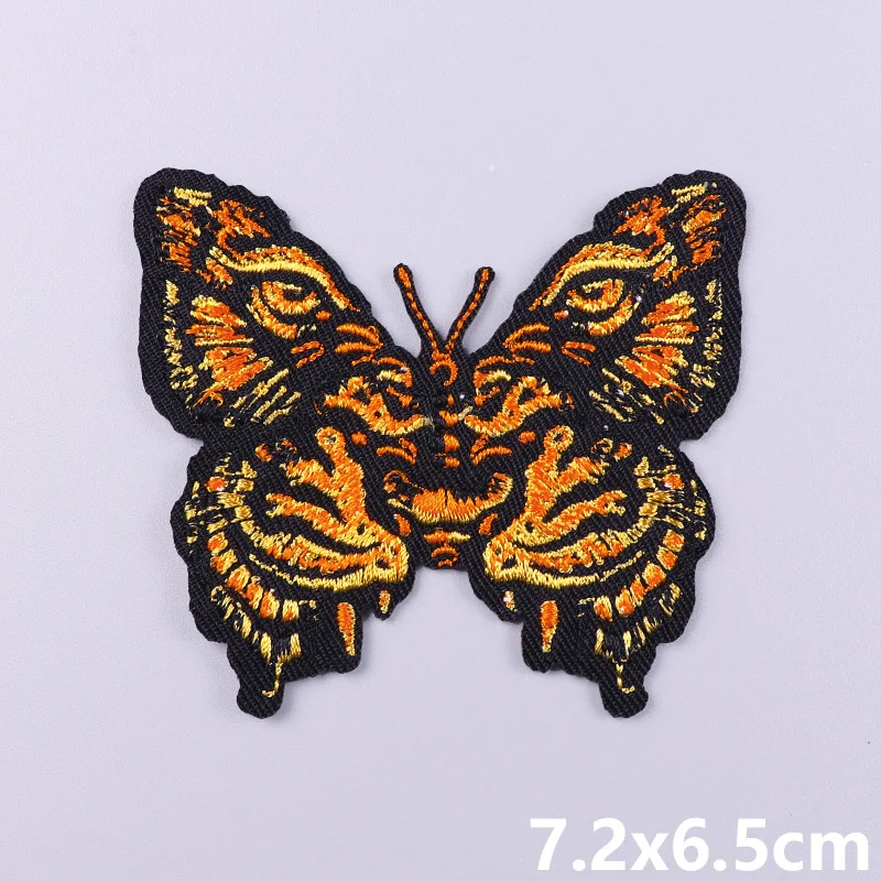 Embroidery Patch Iron On Patches Butterfly Flower Clothing Embroideried  Sticker