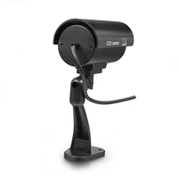 Caméra de Surveillance intelligente factice intérieure/extérieure, dôme domestique, fausse caméra de sécurité CCTV étanche avec lumières LED rouges clignotantes 6