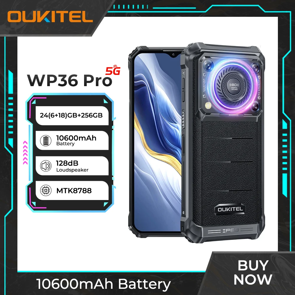 Oukitel-WP36プロの頑丈なスマートフォン,Androidスマートフォン