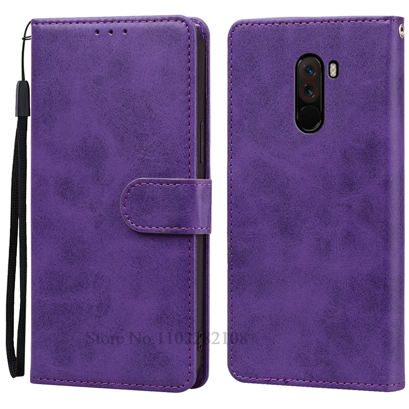 Leather Wallet Flip Cover for Poco F1 - Sleek and Durable Protection
