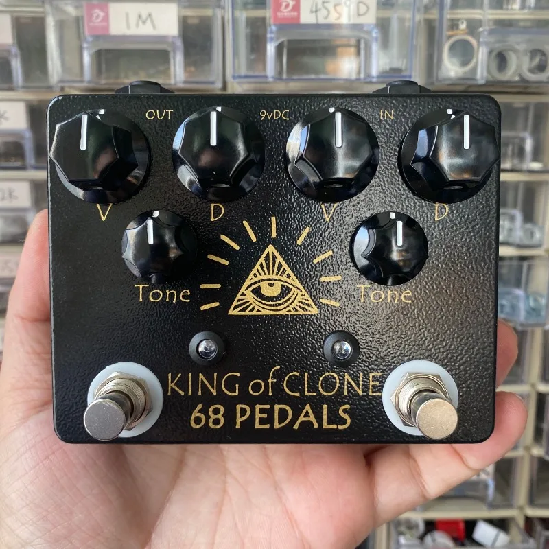 68pedals 클론 오버로드 모노폴리 이펙터 아날로그 맨 킹 오브 톤