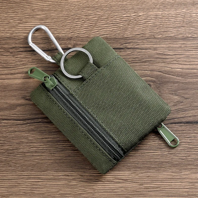 Outdoor Sports Men's Coin Purse Tactical Pouch Mini Wallet Card Key Holder Waist Pack Hiking Hunting Bags Mobile Canvas Bag
