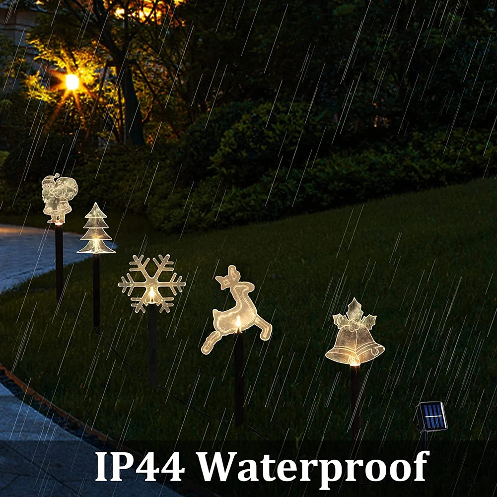 

Outdoor Solar Lights Waterproof Solar Powered Stake Lights Christmas Decorations For Yard Patio Garden Pathway Porch