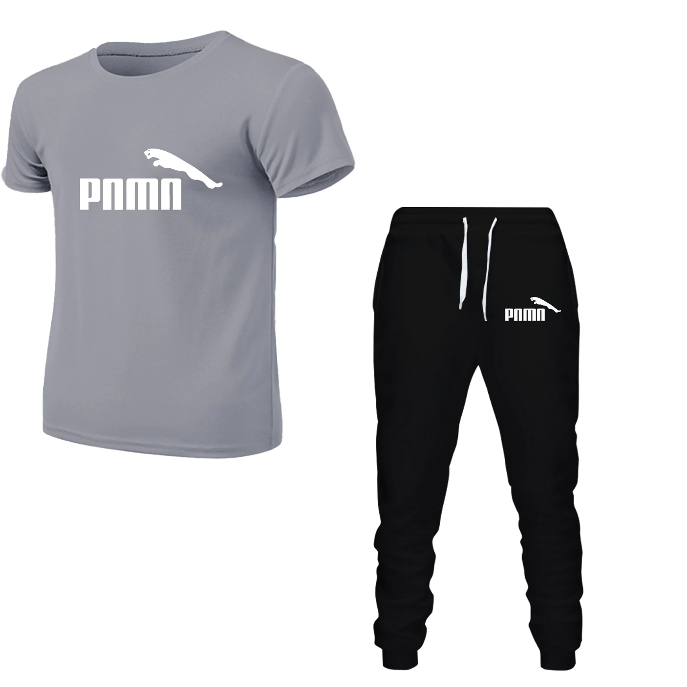 

Мужская футболка с коротким рукавом и 3D принтом, 2 пары высококачественных повседневных спортивных брюк