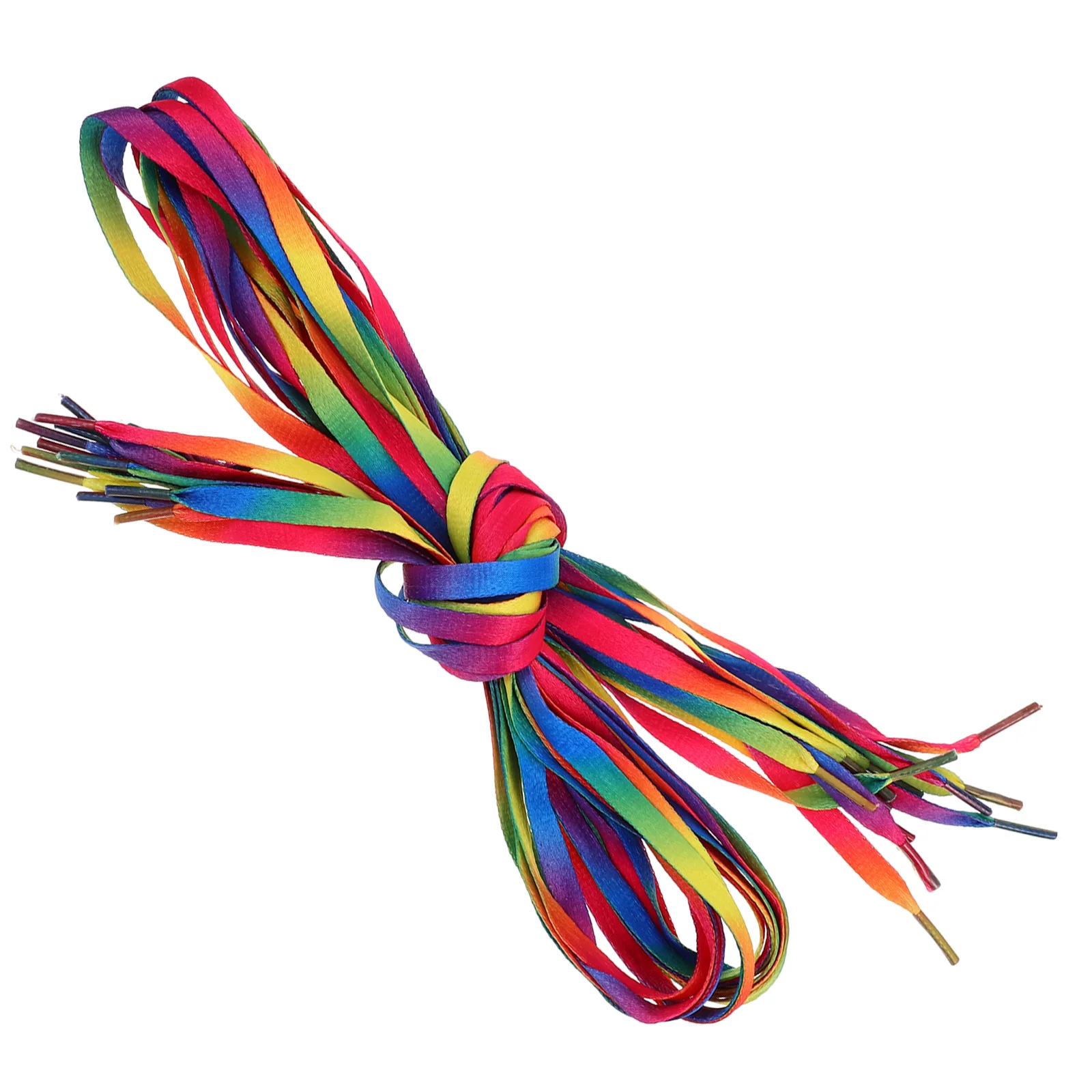 

6 Pairs Rainbow Shoe Lace Color Laces Shoelaces for Sneakers Elastic Round Child