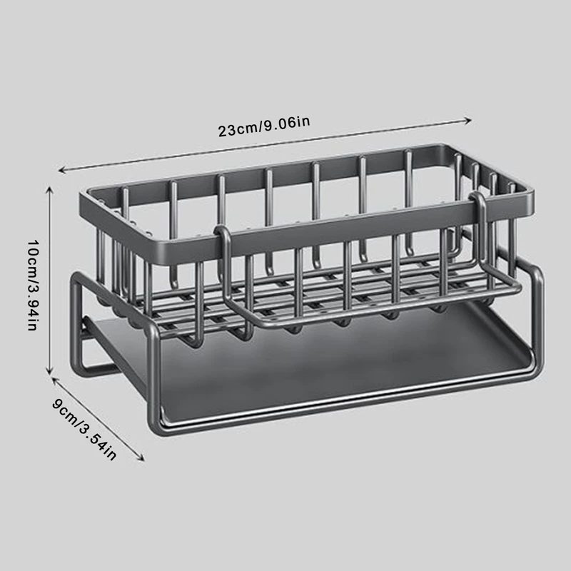 Kitchen Stainless Steel Sink Drain Rack Sponge Storage Faucet Holder Soap Drainer Towel Rack Shelf Organizer Kitchen Accessories 6