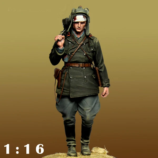 

1/16 Resin Figure Rank-and-file soldiers GK Military war theme WWII Uncoated No colour