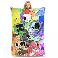 Dandy's World Game Accessories Blanket Super Soft Warm Throw Blankets for Sofa Multi-size Throws And Blankets 1
