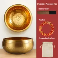 Tibetan Singing Bowl Set Stress Relief Tool Yoga Meditation Chanting Bowl For Yoga Chakra Healing Mindfulness Stress Relief - Image 2