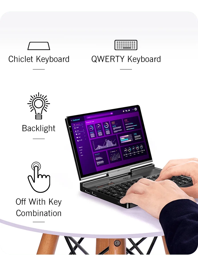 GPD pocket4 handheld mini laptop small portable operation and maintenance game office 8.8-inch touch screen