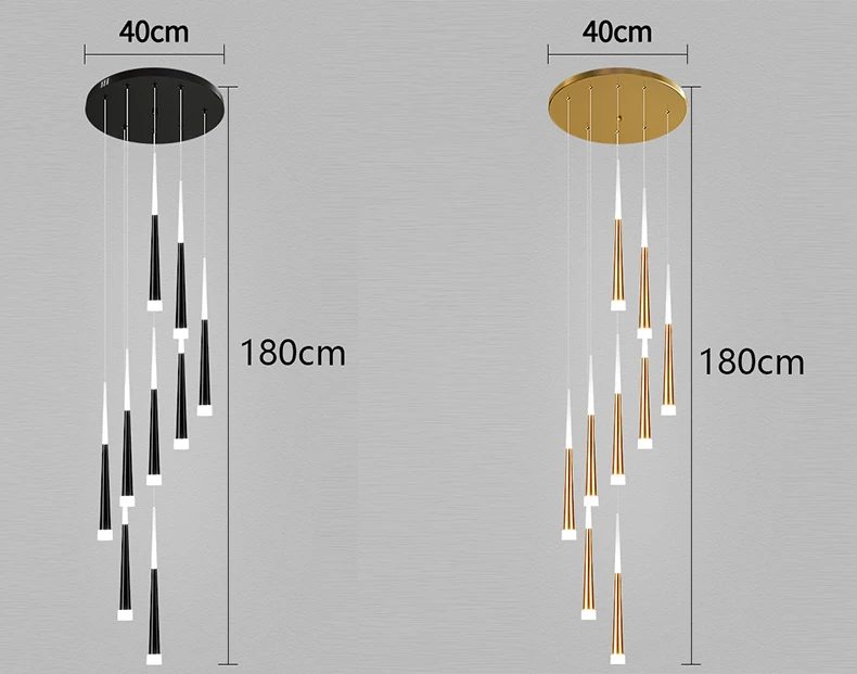 Description Picture 4 of itemNordic home decoration, stair chandelier, living room and dining room Pendant lights, ceiling light, indoor lighting