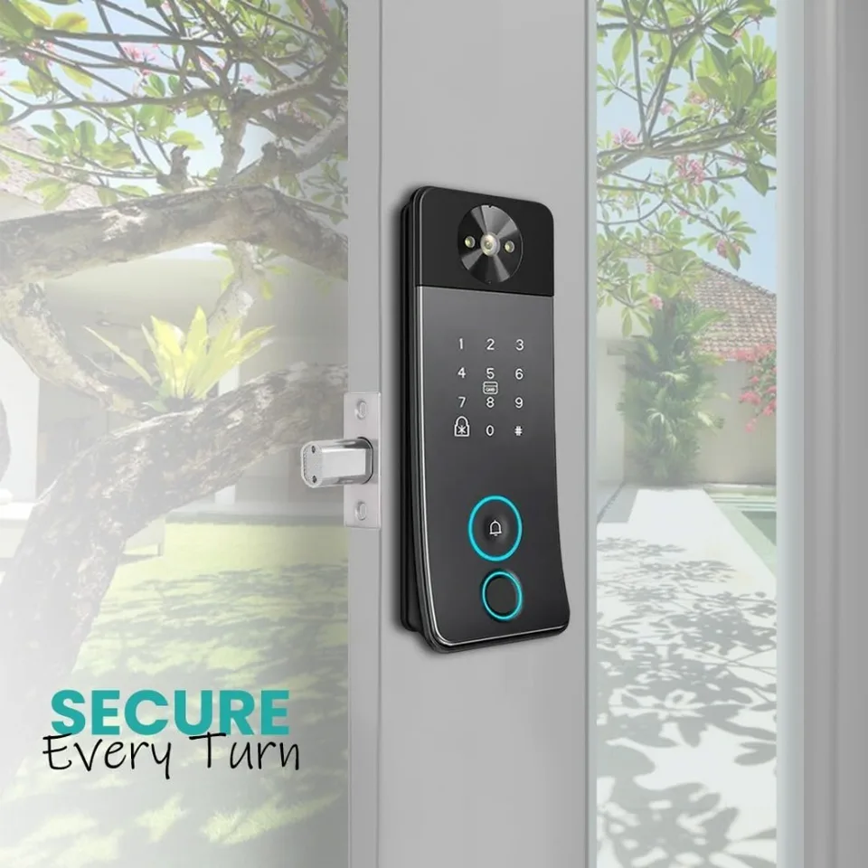 Smart Keyless Door Lock with Camera and Intercom