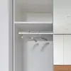 Wardrobe Rail Extendable Clothing Rail 48-80CM Stainless Steel Clothes Rod with End Sockets Screws Adjustable Closet Rail Pole 4