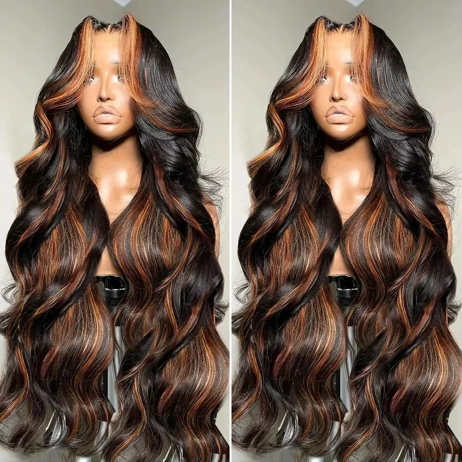 Ombre Highlight Body Wave Lace Front Wig