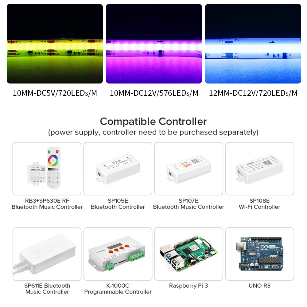 รูปสินค้า LED Strip ไฟยืดหยุ่น สีสันสดใส 24V